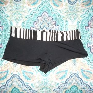 white boyshort swim bottoms